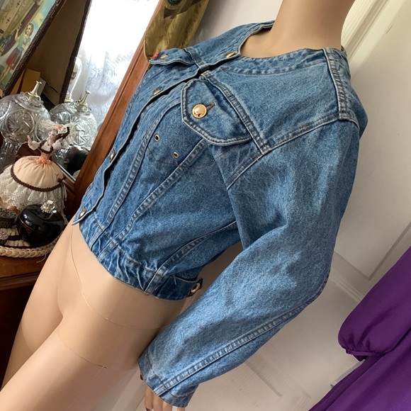 Vtg 80s Jordache denim jean jacket M - Picture 11 of 13
